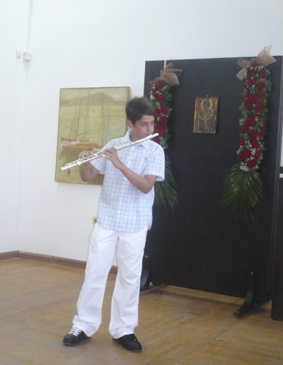3. Prof. Georgi Spassov helped the exceptional young flutist - Statis Karapanos learn and improve his skills, when he participated in the Academy in 2009 and 2010.