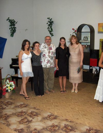 With the guest teacher - Prof. Rostislav Yovchev and his piano class.